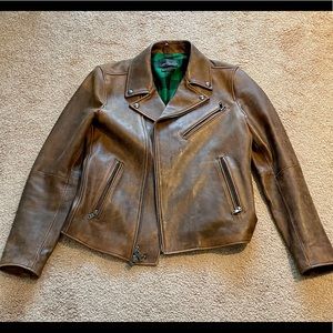 Banana Republic Men’s Leather Motorcycle Jacket